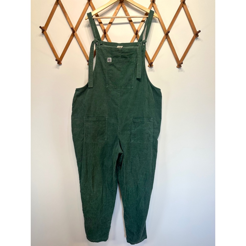 Lucy & Yak Green Corduroy Organic Cotton Overalls Dungarees 20 Fall Stye